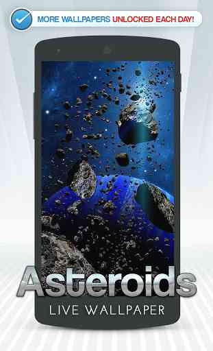 Asteroids Live Wallpaper 1