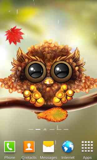 Autumn Little Owl Wallpaper 2