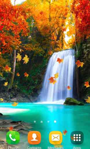 Autumn Waterfall Wallpaper 1