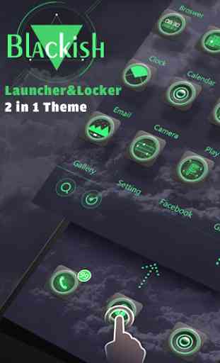 Blackish 3D Launcher & Locker 1