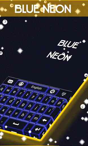 Blue Neon Keyboard 1
