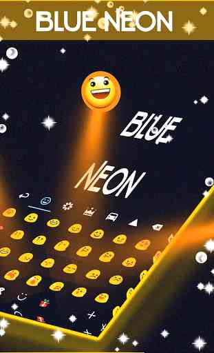 Blue Neon Keyboard 3