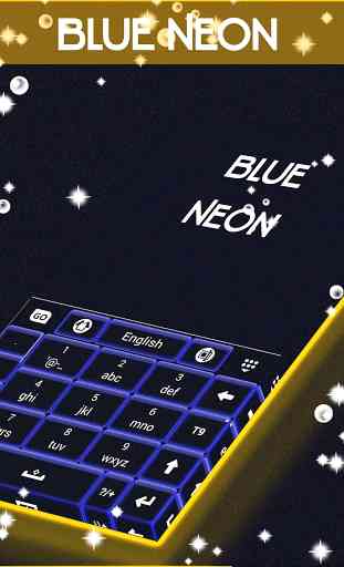 Blue Neon Keyboard 4
