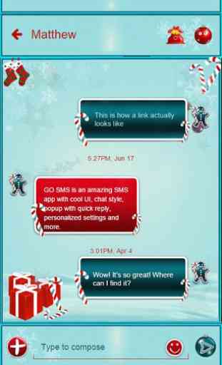 Christmas Gifts GO SMS 4
