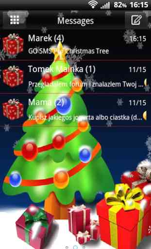 Christmas Tree for GO SMS Pro 2