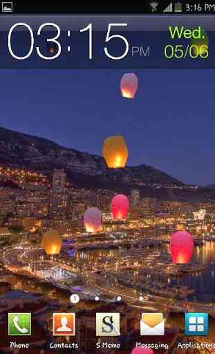 Colorful Flying Paper Lanterns 1