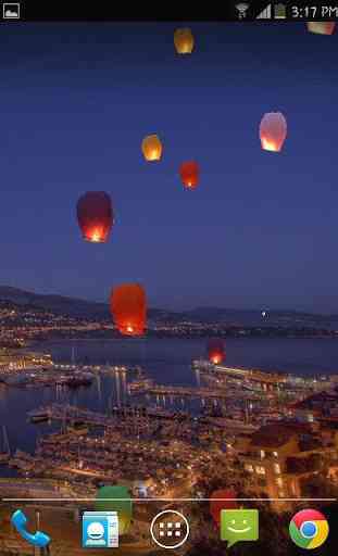 Colorful Flying Paper Lanterns 2