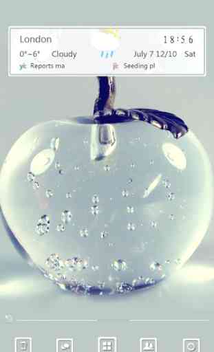 Crystal Apple 91Launcher Theme 1