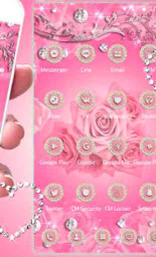 Diamond Pink Rose Theme 3