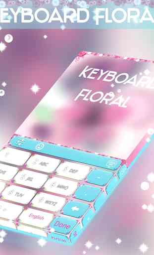 Floral Keyboard Theme 4