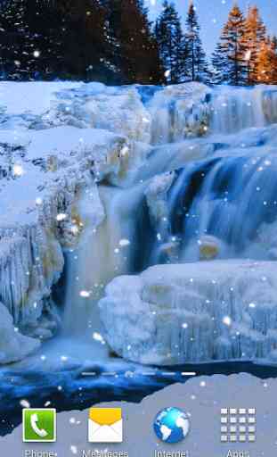 Frozen Waterfall HD Wallpaper 2