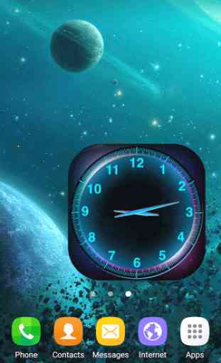 Galaxy Analog Clock Widget 3