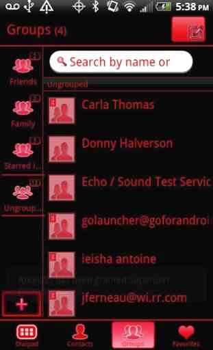 GO Contacts Black & Red Theme 3