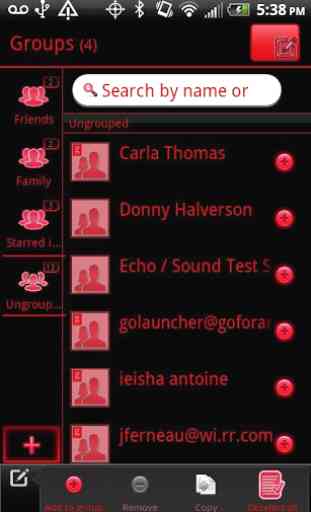 GO Contacts Black & Red Theme 4