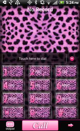 GO Contacts Pink Cheetah Theme 1
