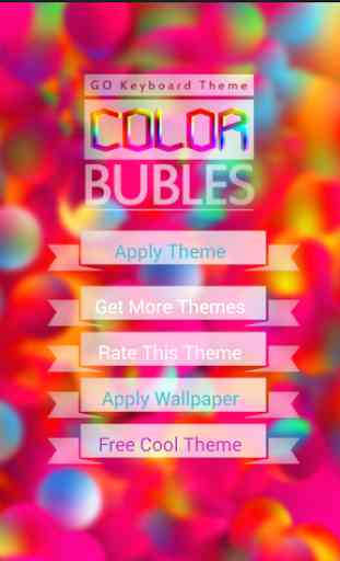 GO Keyboard Color Bubble Theme 1