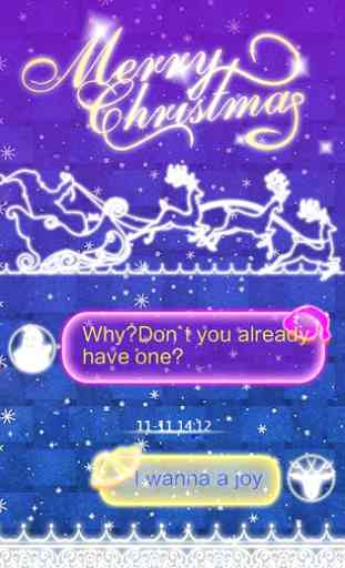 GO SMS MERRY CHRISTMAS THEME 1