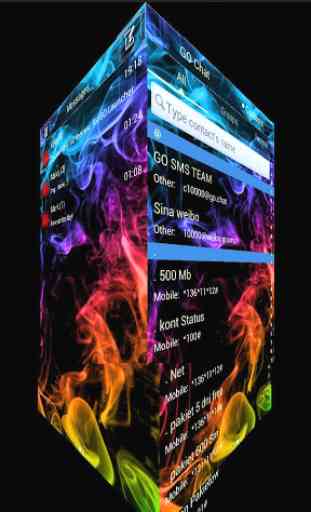 GO SMS Theme Color Smoke 4