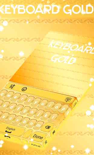 Gold Keyboard Theme 1