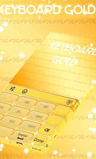 Gold Keyboard Theme 4