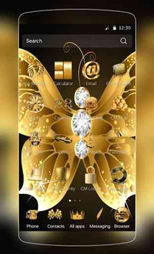 Golden Diamond Butterfly 2