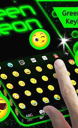 Green Neon Keyboard 2