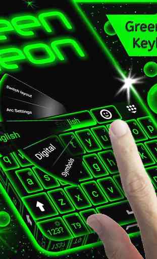 Green Neon Keyboard 3