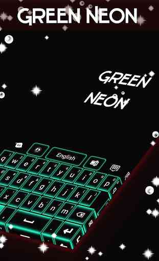 Green Neon Keyboard GO 1