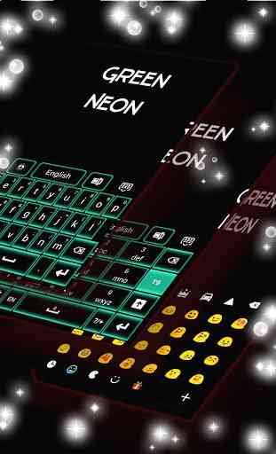 Green Neon Keyboard GO 2