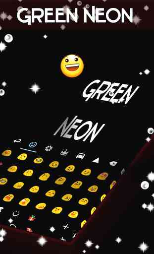 Green Neon Keyboard GO 3