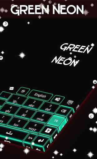 Green Neon Keyboard GO 4