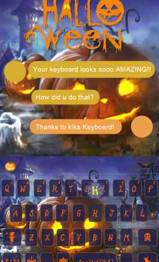 Halloween Emoji Keyboard Theme 1