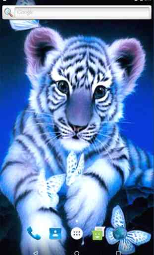 Little Blue Tiger Wallpaper 4
