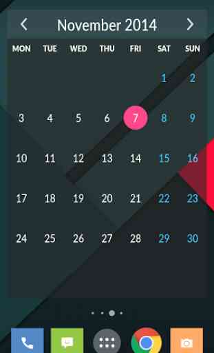 Month Calendar Widget 1
