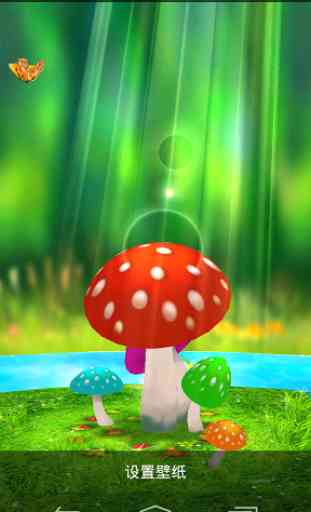 Mushrooms 3D Live Wallpaper 1