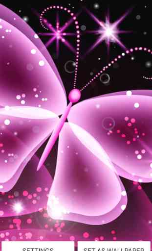 Neon Butterfly Live Wallpaper 2