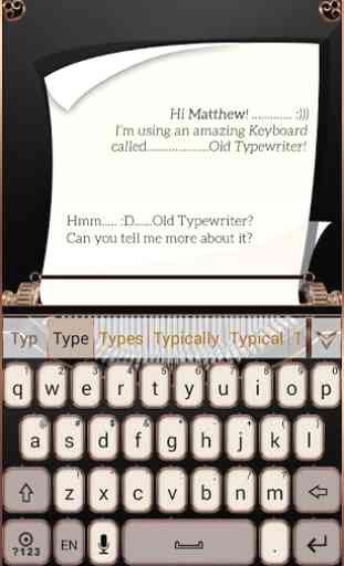 Old Typewriter Keyboard Theme 2