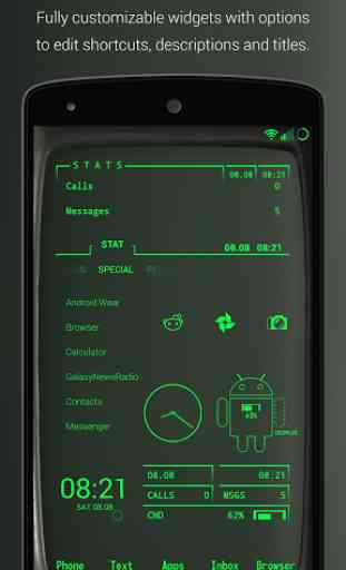 PipTec Green Icons & Live Wall 1