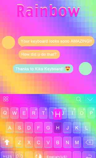 Rainbow Emoji Ikeyboard Theme 1