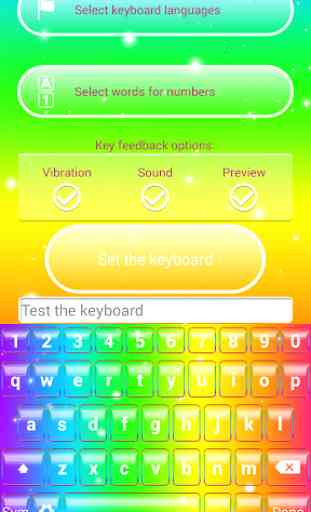 Rainbow Keyboard Theme 1