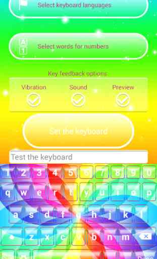 Rainbow Keyboard Theme 3