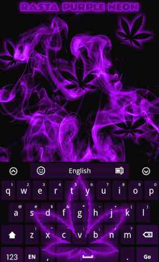 Rasta Purple Neon Keyboard 1