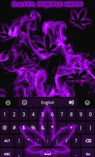Rasta Purple Neon Keyboard 2