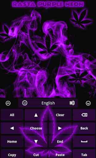 Rasta Purple Neon Keyboard 3
