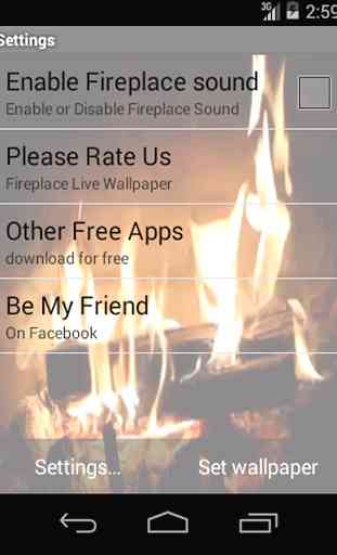 Real Fireplace Live Wallpaper 3