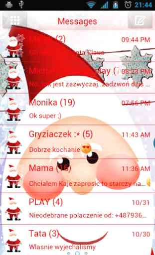 Santa Claus Theme for GO SMS 2