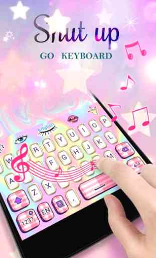 Shut Up GO Keyboard Theme 3
