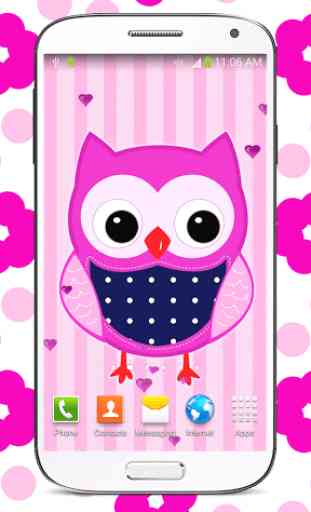 Sweet Owl Live Wallpaper 1