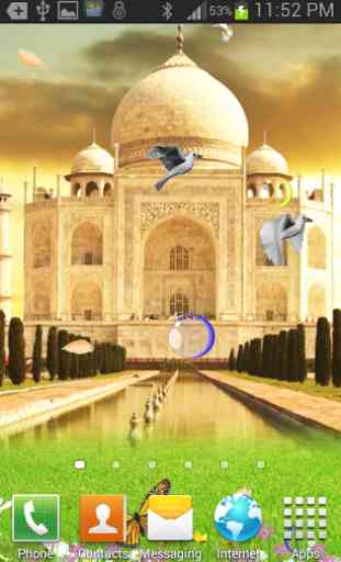 Taj Mahal Birds Live Wallpaper 2