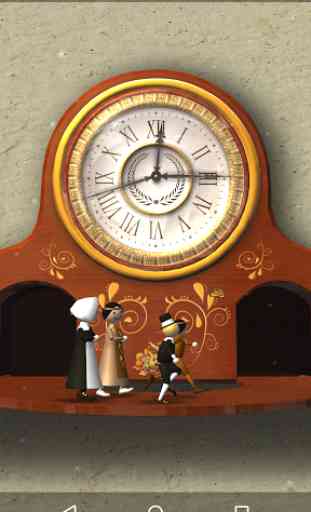 Thanksgiving Animated Clock 3D 2